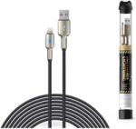 DEVIA USB - Lightning adat- és töltőkábel 1 m-es vezetékkel - Devia Tube Mars Series Cable With Lightning - 5V/2, 1A - black (ST378102) (ST378102)