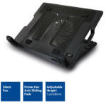  Notebook hűtő állvány 17" fekete USB hub ACT (AC8110)