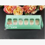  Macaron doboz 6 darabos - zöld 10 db/cs