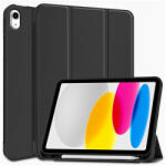 Tech-Protect Apple iPad 10.9 (2022) tablet tok (Smart Case) on/off funkcióval, Apple Pencil tartóval - Tech-Protect - black (ECO csomagolás) - mobilehome