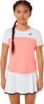 Asics Lány póló Asics Tennis Short Sleeve Top - guava/brilliant white