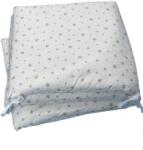 Deseda Set aparatori laterale pufoase h35 pat 120x60 cm stelute bej pe alb
