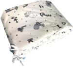 Deseda Set aparatori laterale pufoase h35 pat 120x60 cm litere nazdravane