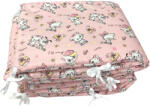 Deseda Set aparatori laterale pufoase h35 pat 120x60 cm deseda pisici pe roz