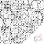  PontPöttyöző - Pasztell virágok Méret: 30x30cm, Keretezés: Kartonlemezen, Szín: Fekete