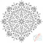  PontPöttyöző - Mandala17 Méret: 50x50cm, Keretezés: Kartonlemezen, Szín: Zöld