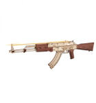Rokr Puzzle 3D, mecanic, din lemn, Mitraliera AK-47, 315 piese (LQ901)