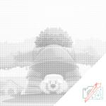  PontPöttyöző - Kisbarátok Méret: 50x50cm, Keretezés: Kartonlemezen, Szín: Fekete