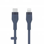 Belkin BOOST CHARGE Flex Silicone cable USB-C to Lightning - 3M - Blue (CAA009bt3MBL)