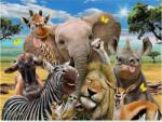 NORIMPEX - Puzzle Pictura cu diamant: Safari selfie 30x40cm - 1 - 39 piese
