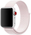 iUni Curea iUni compatibila cu Apple Watch 1/2/3/4/5/6/7, 42mm, Nylon Sport, Woven Strap, Soft Pink (508042)