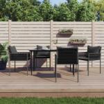 vidaXL 4 db polyrattan kerti szék párnával 54x61x83 cm (3187087/9)