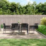 vidaXL 6 db polyrattan kerti szék párnával 54x60.5x83.5 cm (3187092)
