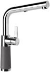 SCHOCK SC-540 Baterie chiuveta bucatarie aspect granit Cristadur monocomanda cu dus extractibil, crom/gri inchis (stone) (557120STON)