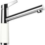 SCHOCK SC-510 Baterie chiuveta bucatarie aspect granit Cristalite monocomanda, crom/alb (alpina) (554000ALPI)