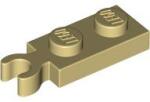 LEGO® 78256c2 - LEGO világos krémszínű (tan) lap 1 x 2 méretű, függőleges klipsszel a végén (78256c2)