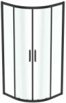 Ideal Standard Cabina de dus semirotunda cu usi glisante 90x90 cm negru mat Ideal Standard Connect 2 (K9251V3) - neakaisa