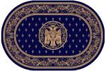 Delta Carpet Covor Bisericesc Oval, 150 x 230 cm, Albastru, Lotos 15032/810 (LOTUS-15077-810-O-1523) Covor