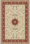 Delta Carpet Covor Dreptunghiular, 100 x 300 cm, Crem / Rosu, Model Clasic Lotos 523/120 (LOTUS-523-120-13) Covor