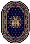 Delta Carpet Covor Bisericesc Oval, 150 x 230 cm, Albastru, Lotos 15032/810 (LOTUS-15032-810-O-1523) Covor