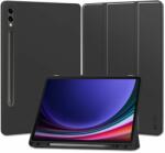 Tablettok Samsung Galaxy Tab S9+ Plus 12, 4" (SM-X810, SM-X816) - fekete smart case tablet tok, ceruza tartóval