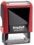 TRODAT Bélyegző TRODAT Printy 4910 fekete ház piros párna (4910F/P) - papir-bolt