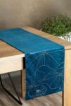 EUROFIRANY Blink18 bársony asztali futó Gránátkék 35x220 cm