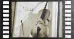 Eurofirany Violin falikép Fekete/fehér 60x30x1 cm