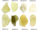  Cristal Natural Rar Libian Tectit - Lybian Desert Glass - Libyanite Brut - 42-54 x 25-35 x 12-31 mm - 1 Buc
