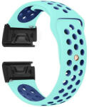 iUni Curea ceas Smartwatch Garmin Fenix 7X / 6X / 5X Plus / 5X / 3 HR / 3, 26 mm iUni Silicon Sport Turquoise-Blue (512544)