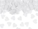PartyDeco Confetti - Inimioare albe 15 g
