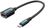 Vention Adapter cable OTG micro USB male to USB-A female Vention CCUBB 2A 0.15m (Black) (CCUBB) - scom