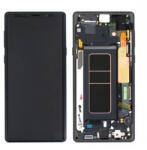Samsung N960 Galaxy Note9 Előlap Keret+LCD Kijelző+Érintőpanel, Fekete, Midnight Black (GH97-22269A, 22270A, GH82-23737A) Service Pack