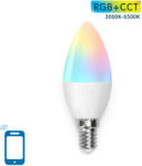 Aigostar SMART LED Gyertya izzó E17 7W RGB+CCT Wifi vezérléssel (202781)