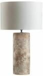 Eurofirany Noa asztali lámpa pamut búrával Krém/barna 42x42x73 cm