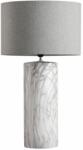Eurofirany Adora asztali lámpa pamut búrával Krémszín/világos szürke 42x76 cm