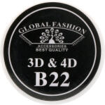 Global Fashion Gel UV 4D plastilina, gel plastart, Global Fashion, B22, 7g, culoare neagra - global-fashion