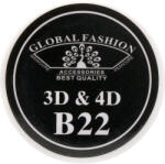 Global Fashion Gel UV 4D plastilina, gel plastart, Global Fashion, B22, 7g, culoare neagra