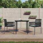 vidaXL 2 db polyrattan kerti szék párnával 54x60.5x83 cm (364102)