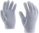 ROCK SAFETY Manusi ESD din nailon cu dungi de carbon, marime: L, Alb, Rock Safety Duckbill-Den DUCKBILL-DEN/L