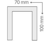 ANRO KCS-111/E Fűtéscső takaró díszléc (KCS-111/E Fűtéscső takaró díszléc EPS)