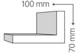 ANRO KCS-110/E Fűtéscső takaró díszléc (70x100 mm) (KCS-110/E (70x100 mm) Fűtéscső takaró díszléc)
