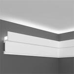 Elite Decor Oldalfali díszléc LED rejtett világításhoz (KH 915) kőkemény HDPS anyagból (Cornice KH 915 (2.00 m))
