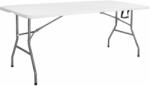 SPRINGOS összecsukható vendéglátóasztal 180 cm - fehér (GF0051)