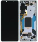 Sony A5050963A Gyári Sony Xperia 5 IV Fehér LCD kijelző érintővel kerettel előlap (A5050963A)