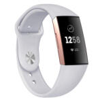 BSTRAP Silicone (Large) szíj Fitbit Charge 3 / 4, gray (SFI007C09)