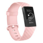 BSTRAP Silicone Diamond (Small) szíj Fitbit Charge 3 / 4, sand pink (SFI008C09)