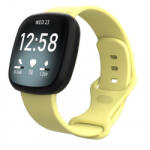 BSTRAP Silicone (Large) szíj Fitbit Versa 3, yellow (SFI013C05)