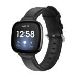 BSTRAP Leather Lux szíj Fitbit Versa 3, black (SFI012C01)
