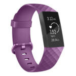 BSTRAP Silicone Diamond (Large) szíj Fitbit Charge 3 / 4, purple (SFI008C17)